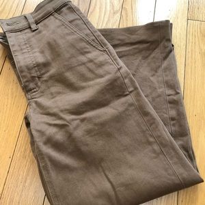 Everlane Crop Wide Leg Pants/Jeans in Ochre 00